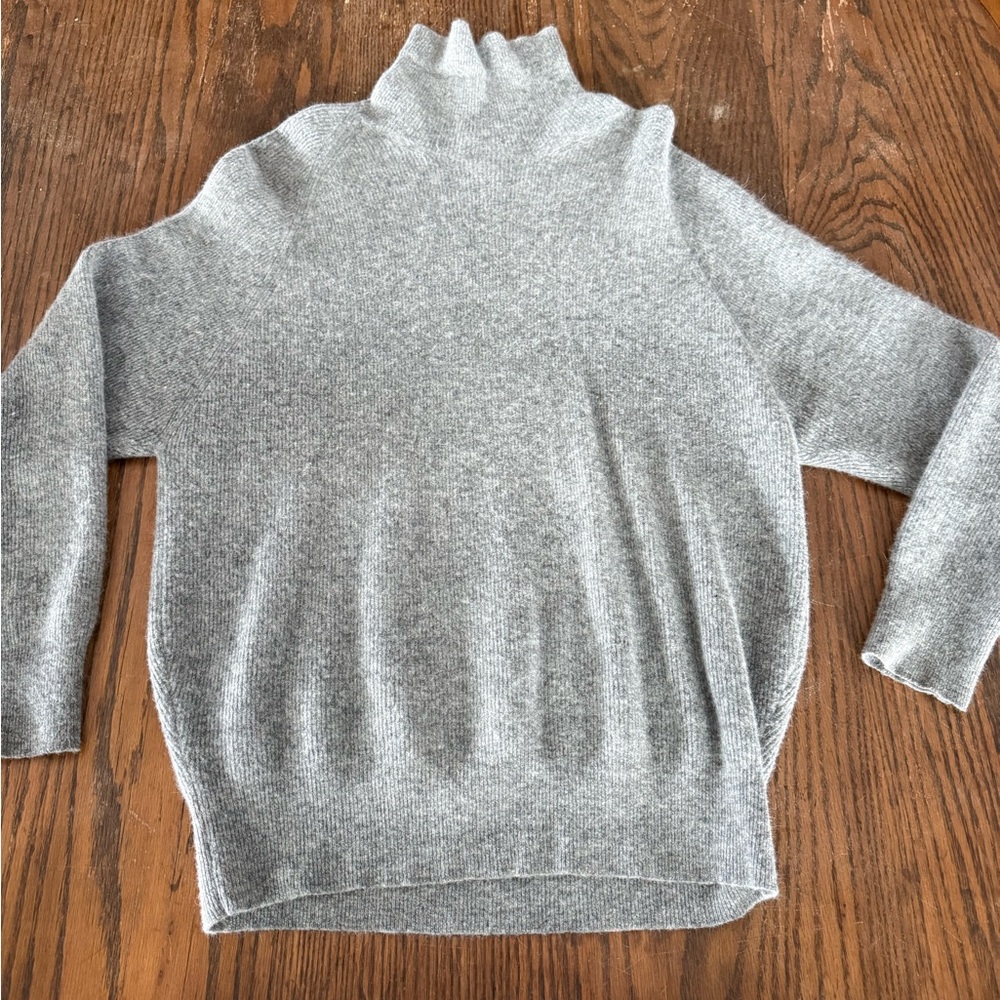 The Limited Light Gray Turtleneck Sweater